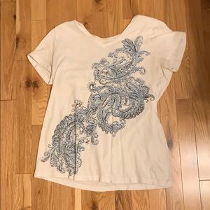 Women’s Bass White Tee w/ Design